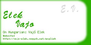 elek vajo business card